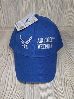 US Air Force Blue Air Force Veteran Baseball Hat NWT